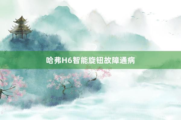 哈弗H6智能旋钮故障通病