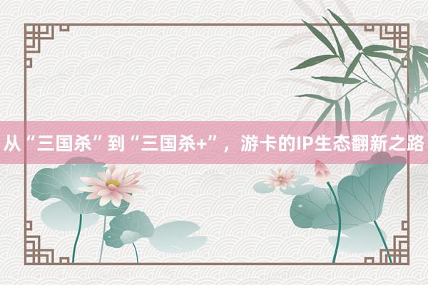 从“三国杀”到“三国杀+”，游卡的IP生态翻新之路