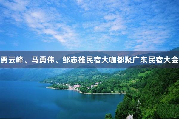 贾云峰、马勇伟、邹志雄民宿大咖都聚广东民宿大会