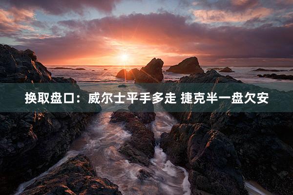 换取盘口:威尔士平手多走 捷克半一盘欠安