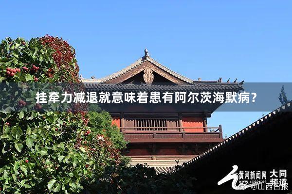 挂牵力减退就意味着患有阿尔茨海默病？