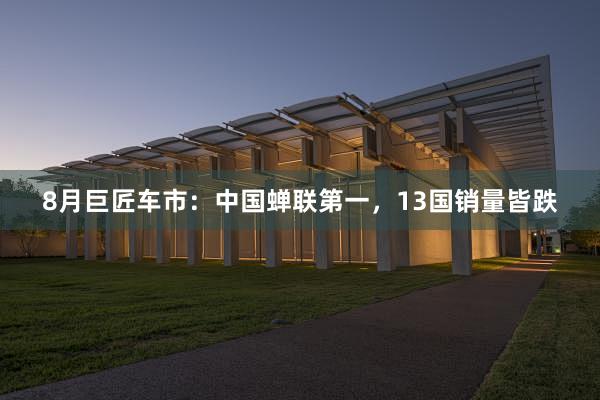 8月巨匠车市：中国蝉联第一，13国销量皆跌
